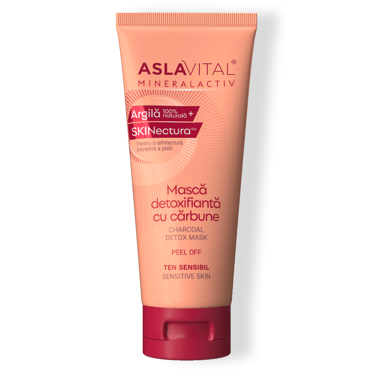 Charcoal detox mask Peel-Off 25+ | Aslavital Mineralactiv - 100 ml