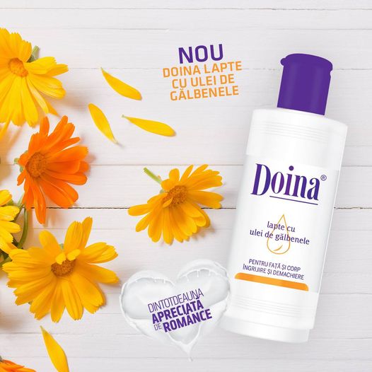 Cleansing Milk with Calendula oil - Doina - 200 ml