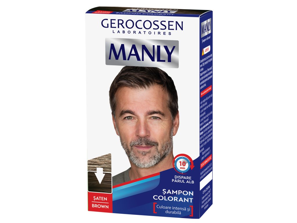 Farbshampoo für Männer – Braun – Maskulin – Gerocossen – 25 ml