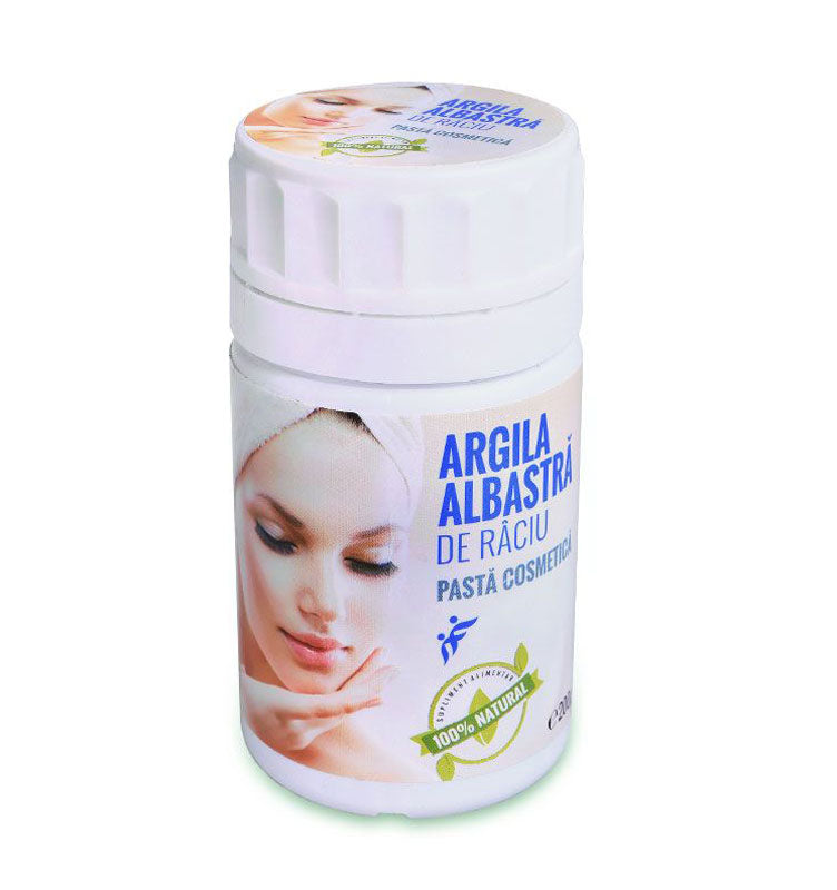 Cosmetic paste with blue clay from Raciu, 100% Natural & Pure - Argila Albastra de Raciu - 500 g