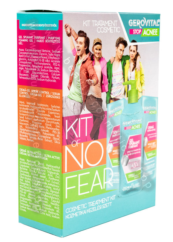 Cosmetic treatment kit - Gerovital Stop Acnee - 150 ml | 50 ml | 15 ml