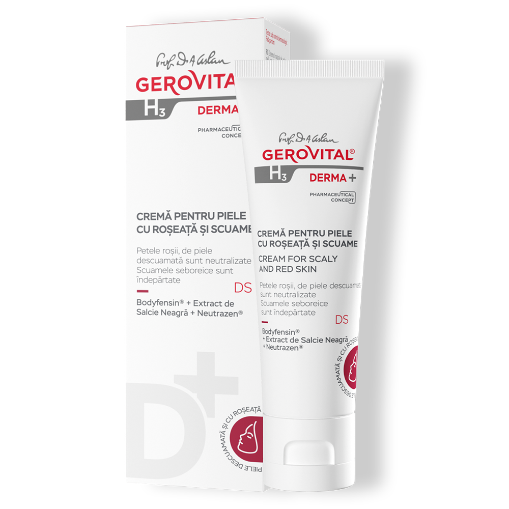 Cream for Scaly and Red Skin - Gerovital H3 Derma+ - 50 ml