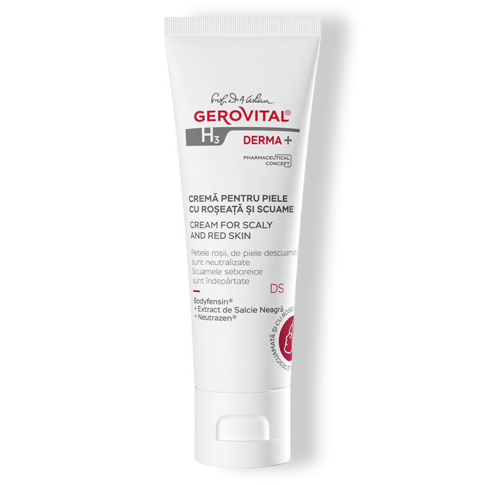 Cream for Scaly and Red Skin - Gerovital H3 Derma+ - 50 ml