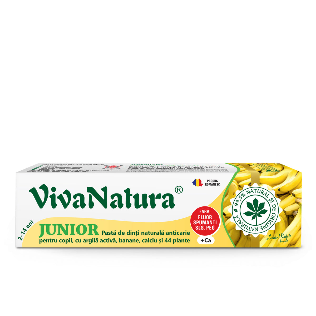 VivaNatura Gennadent Junior Banana Toothpaste, 80 ml