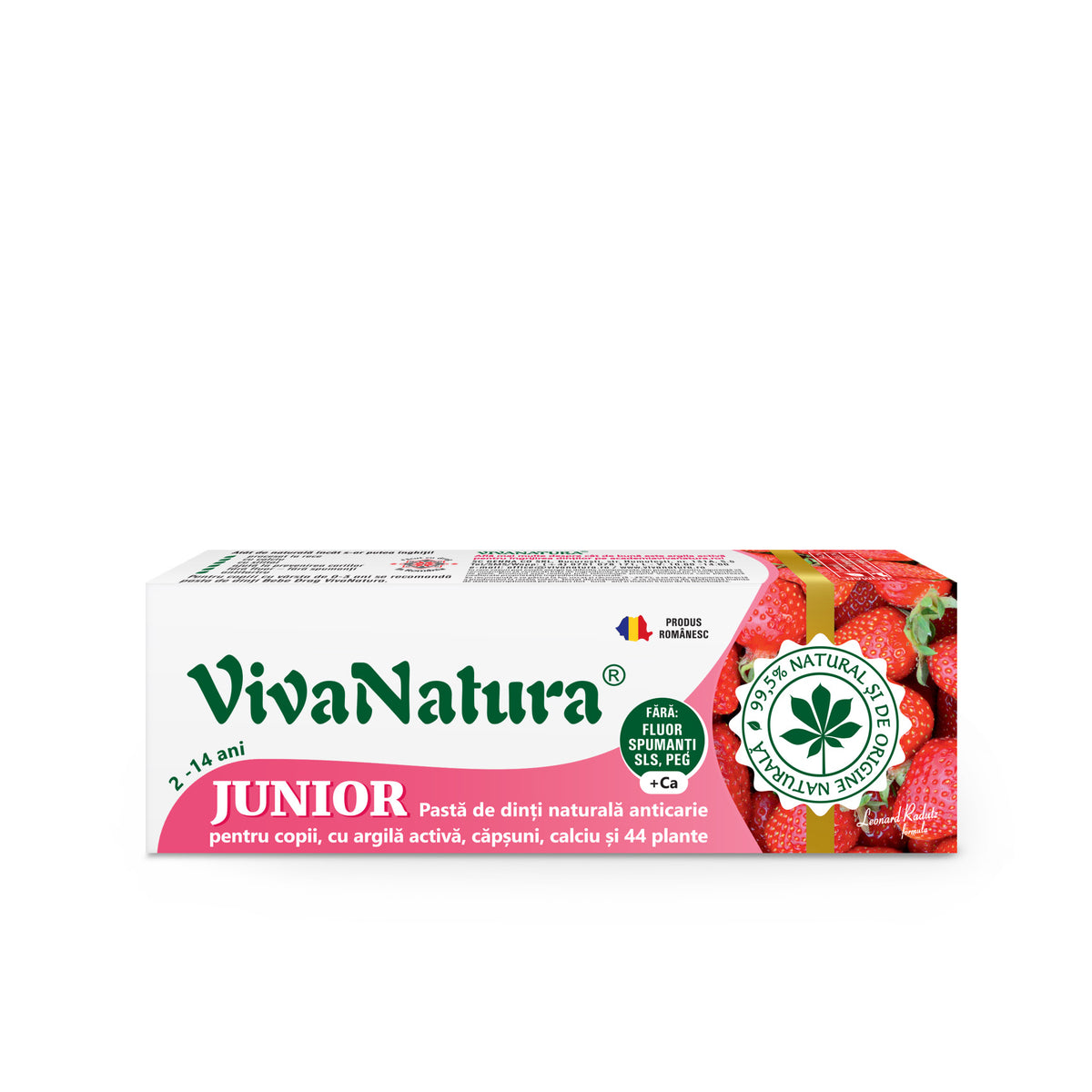 VivaNatura Gennadent Junior Strawberry Toothpaste, 50 ml