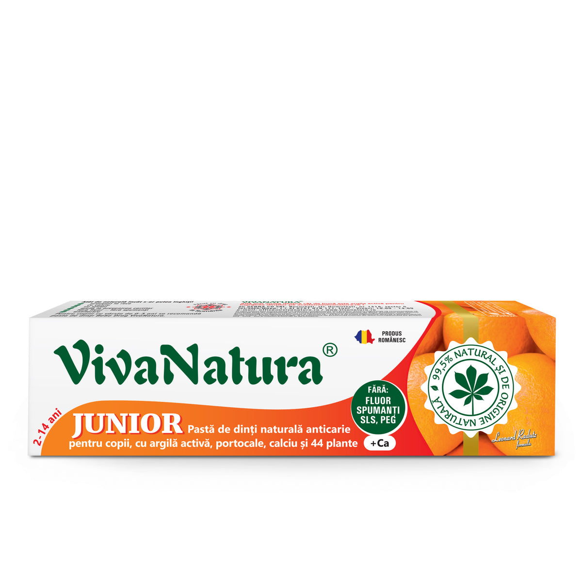 VivaNatura Gennadent Junior Orange Toothpaste, 80 ml