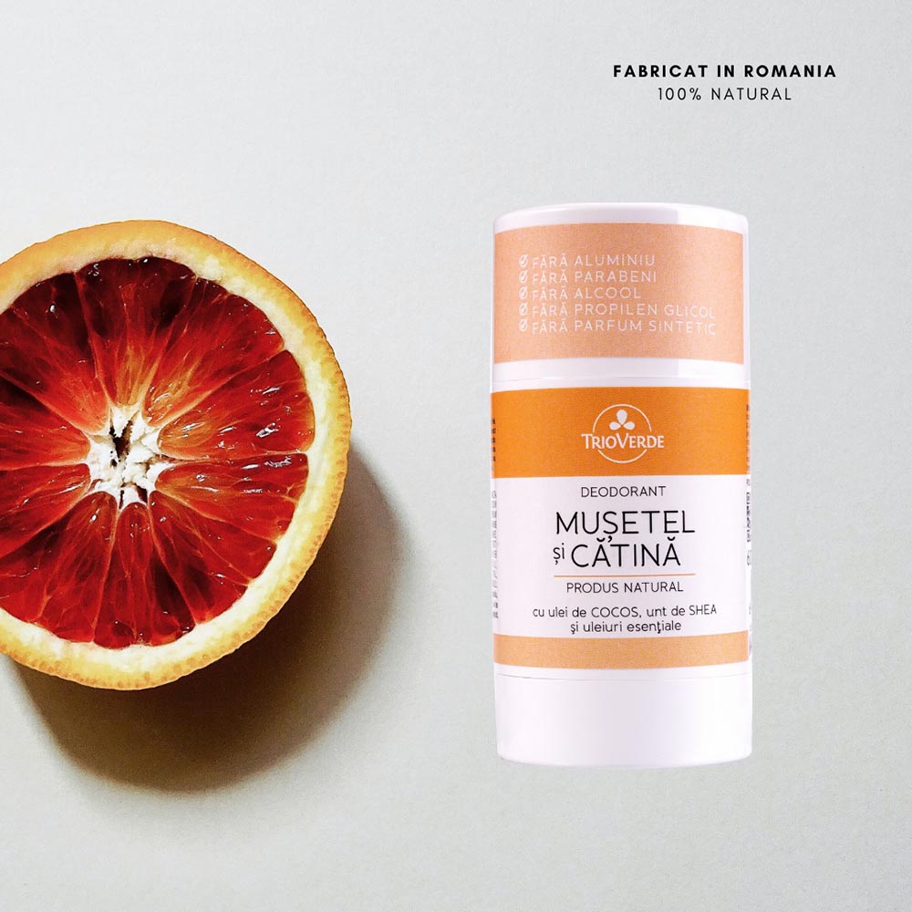 Deodorant with sea buckthorn and chamomile, 100% natural - Trio Verde - 60g