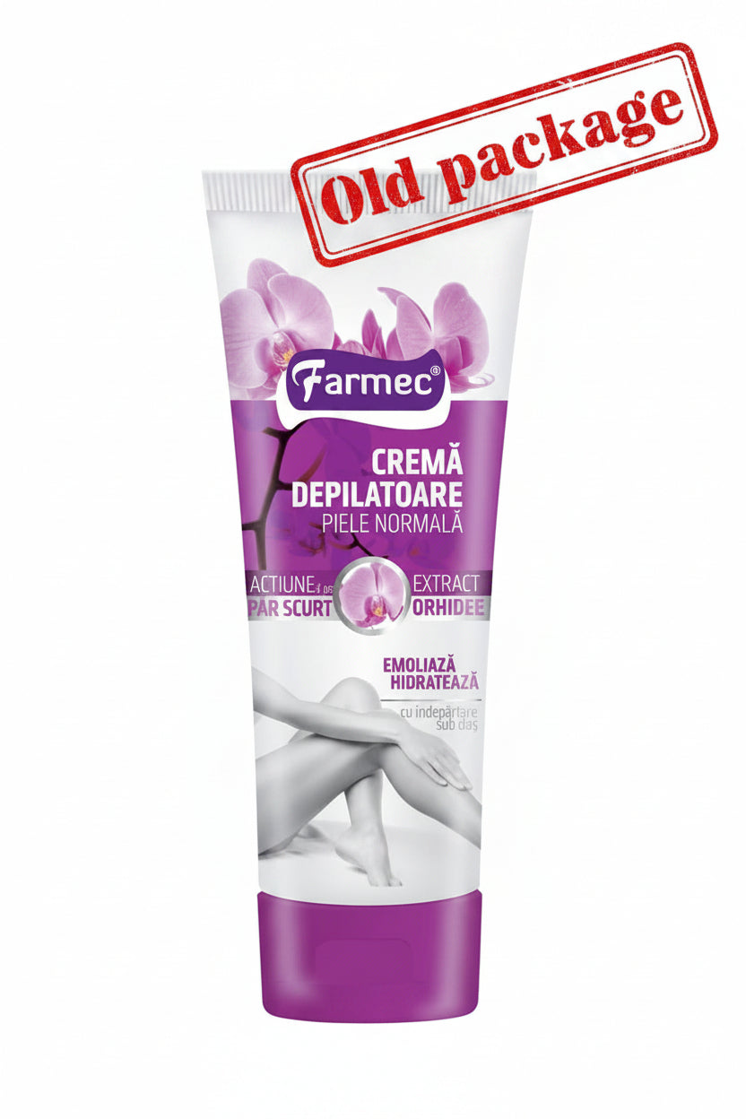 Farmec depilatory cream for normal skin with orchid extract, hydrating & gentle formula