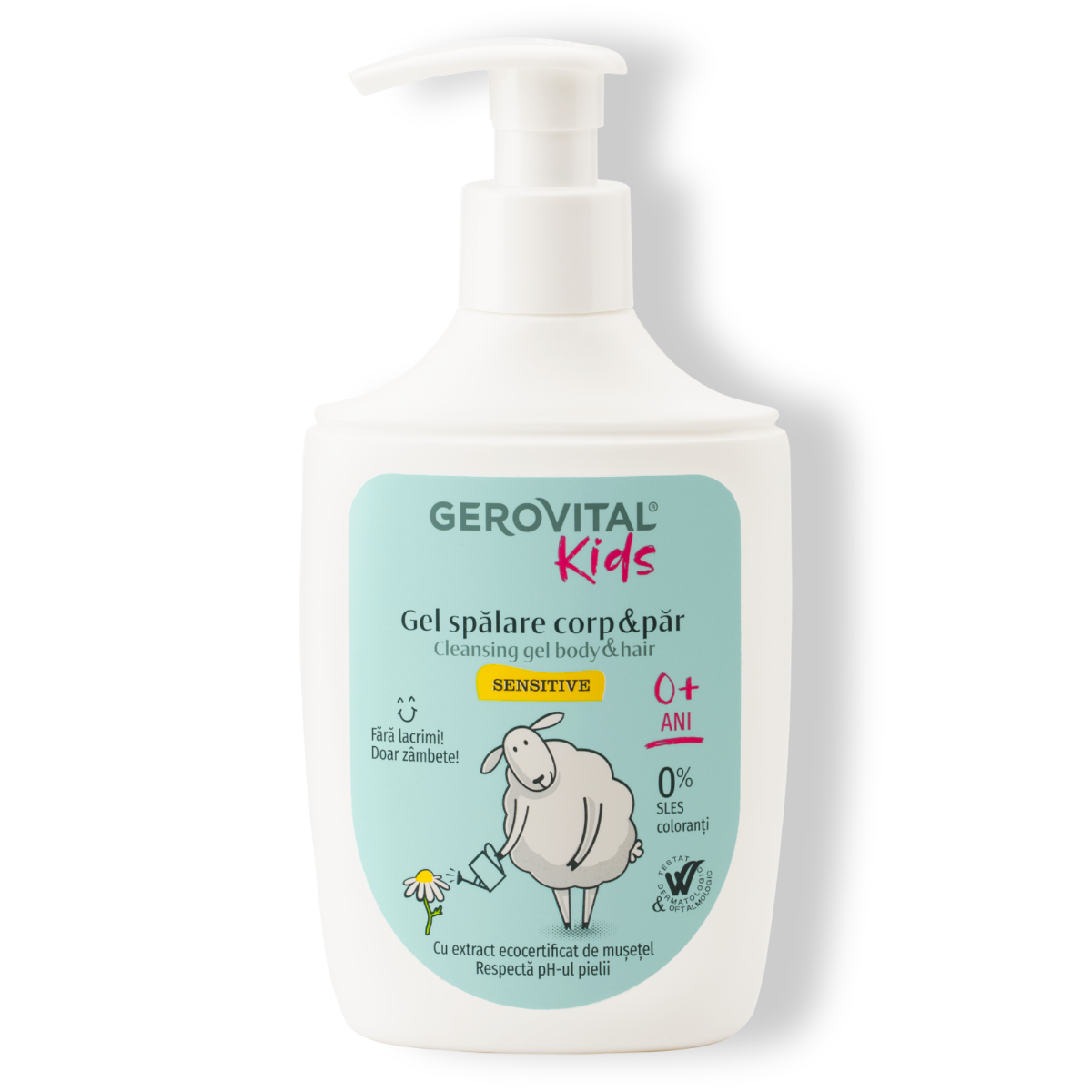 Gerovital Kids Cleansing Gel Body & Hair, Sensitive, age 0+, Gerovital Kids, 300 ml