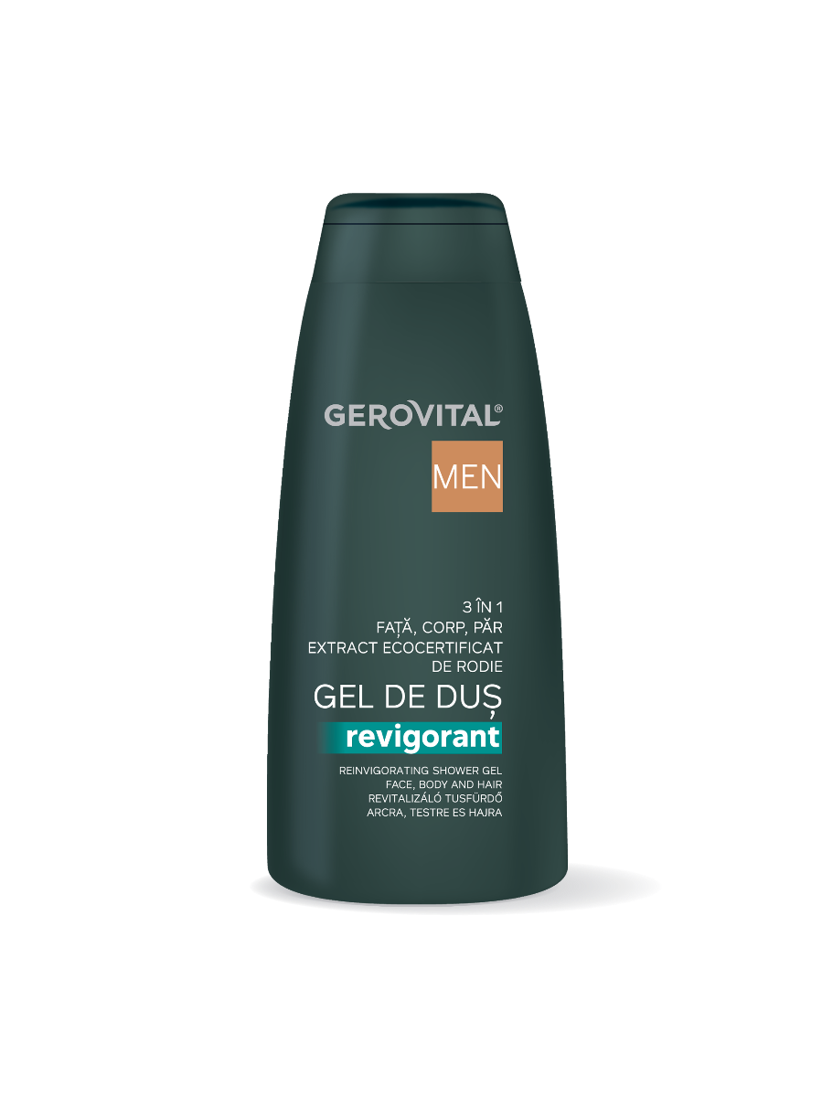 Gerovital Men Gift Set: Menthol Aftershave Lotion & Revitalizing 3-in-1 Shower Gel – The Perfect Gift for Modern Men