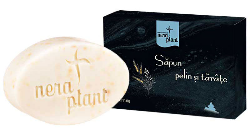 Eco-certified solid soap with wormwood and bran - Nera Plant - 110gr