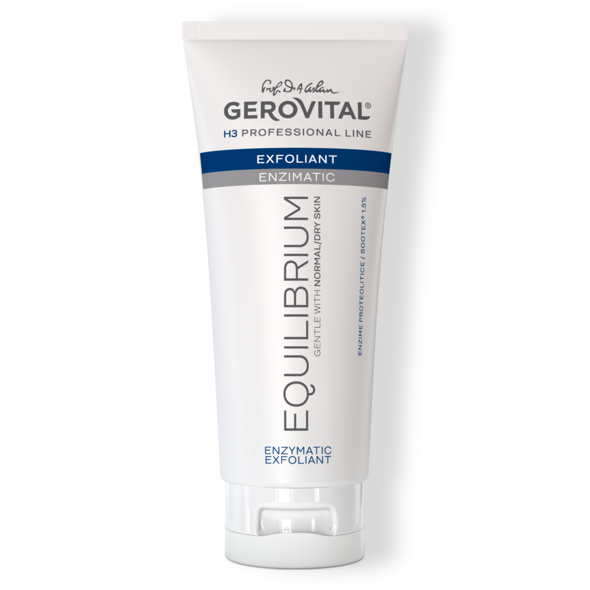 Enzymatisches Peeling 30+ zur Tiefenreinigung von trockener, empfindlicher oder normaler Haut - Gerovital H3 Equilibrium - 200 ml