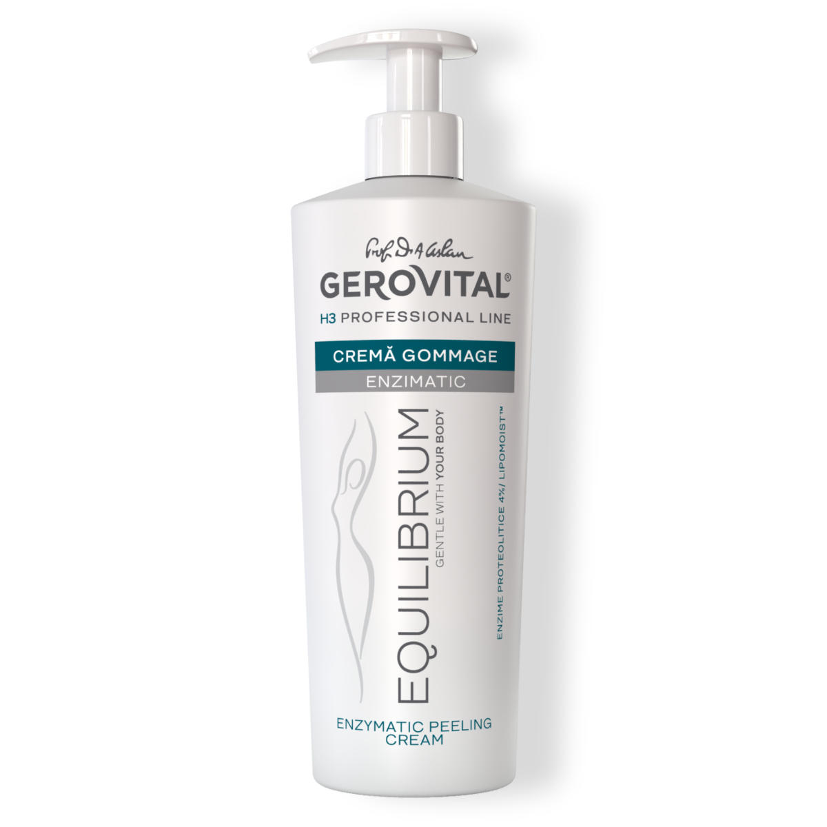 Enzymatic peeling cream - Gerovital H3 Equilibrium - 500 ml