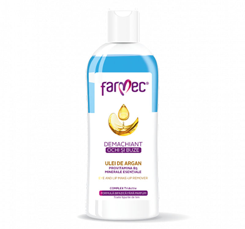 Eyes and Lips makeup remover with Argan - Farmec - 150 ml