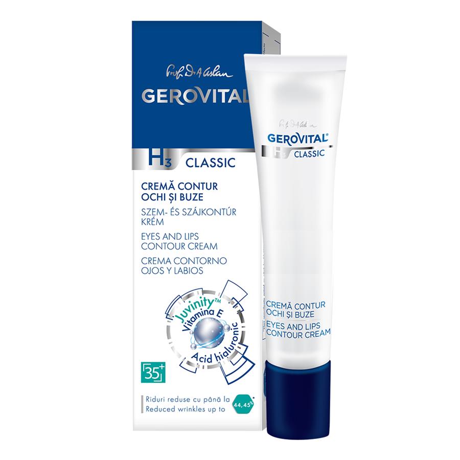 Eyes and lips contour cream - Gerovital H3 Classic - 15 ml