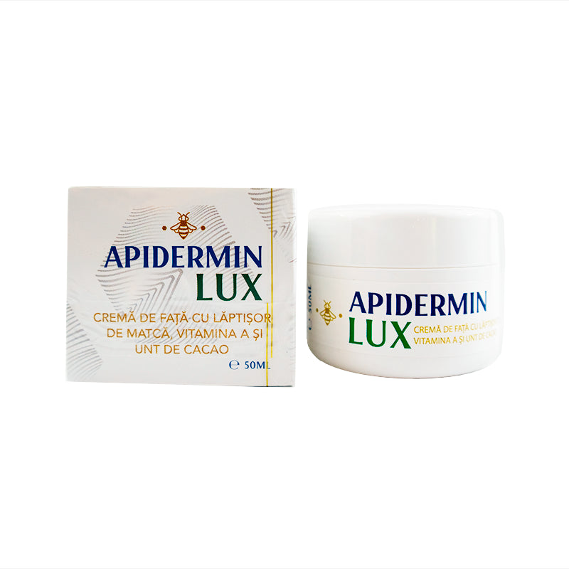 Face cream with royal jelly, cocoa butter and Vitamin A - Apidermin Lux - 50 ml