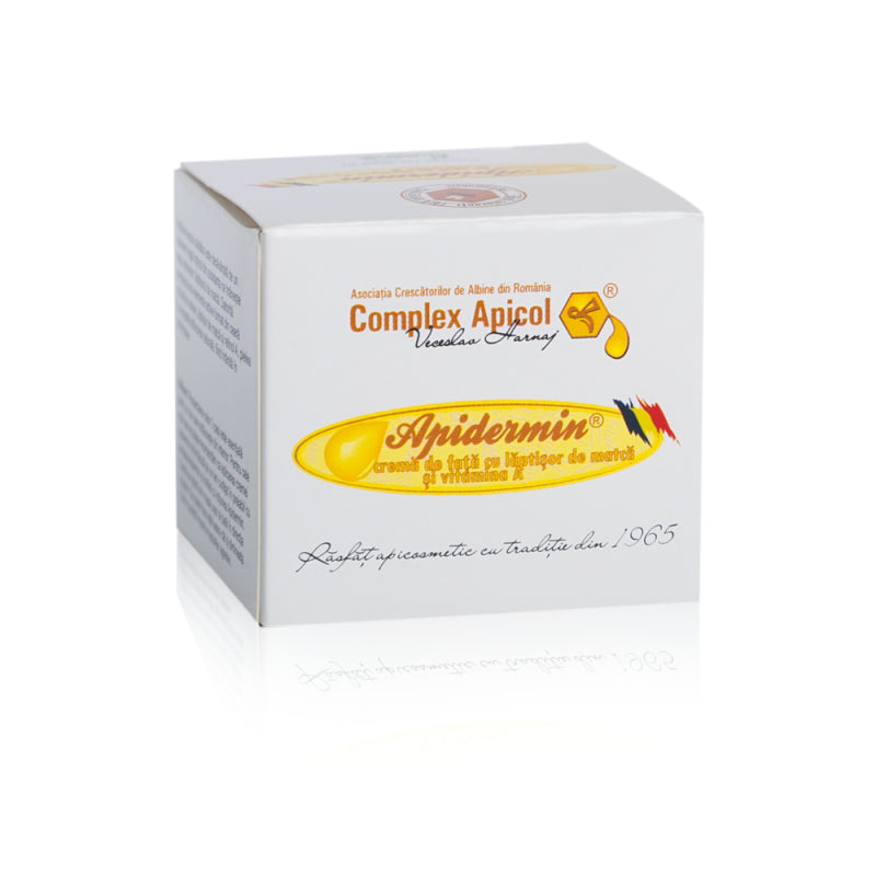 Cremă de față cu lăptișor de matcă și vitamina A - Apidermin - 50 ml