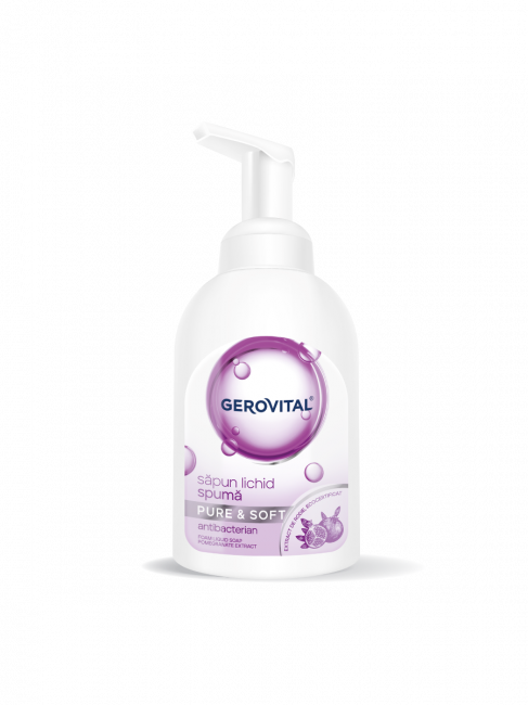 Foam liquid soap Pure&Soft - Gerovital - 300 ml