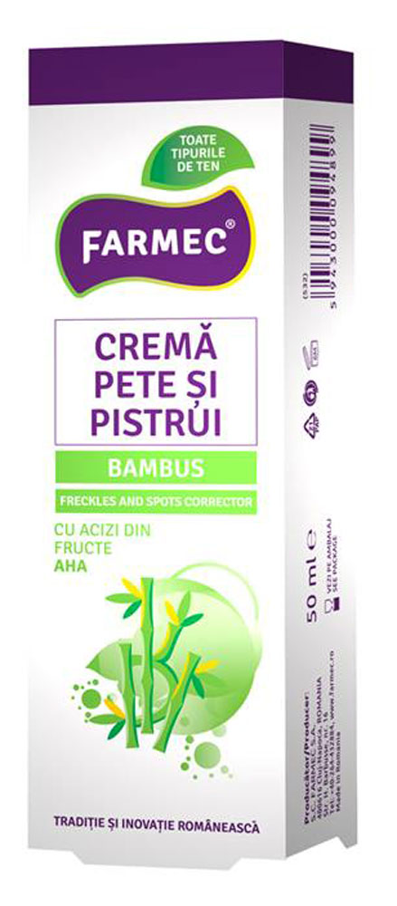 Freckles and spots corrector cream with Aloe Vera - Farmec - 50 ml