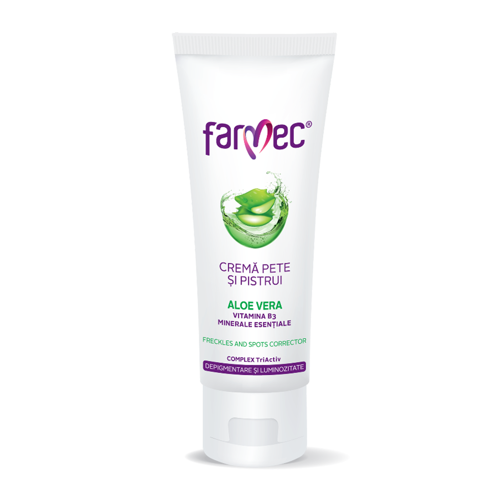 Freckles and spots corrector cream with Aloe Vera - Farmec - 50 ml