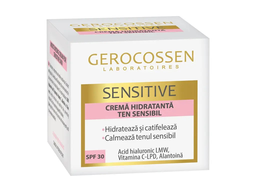 Gerocossen Sensitive moisturizing face cream SPF 30 50 ml box