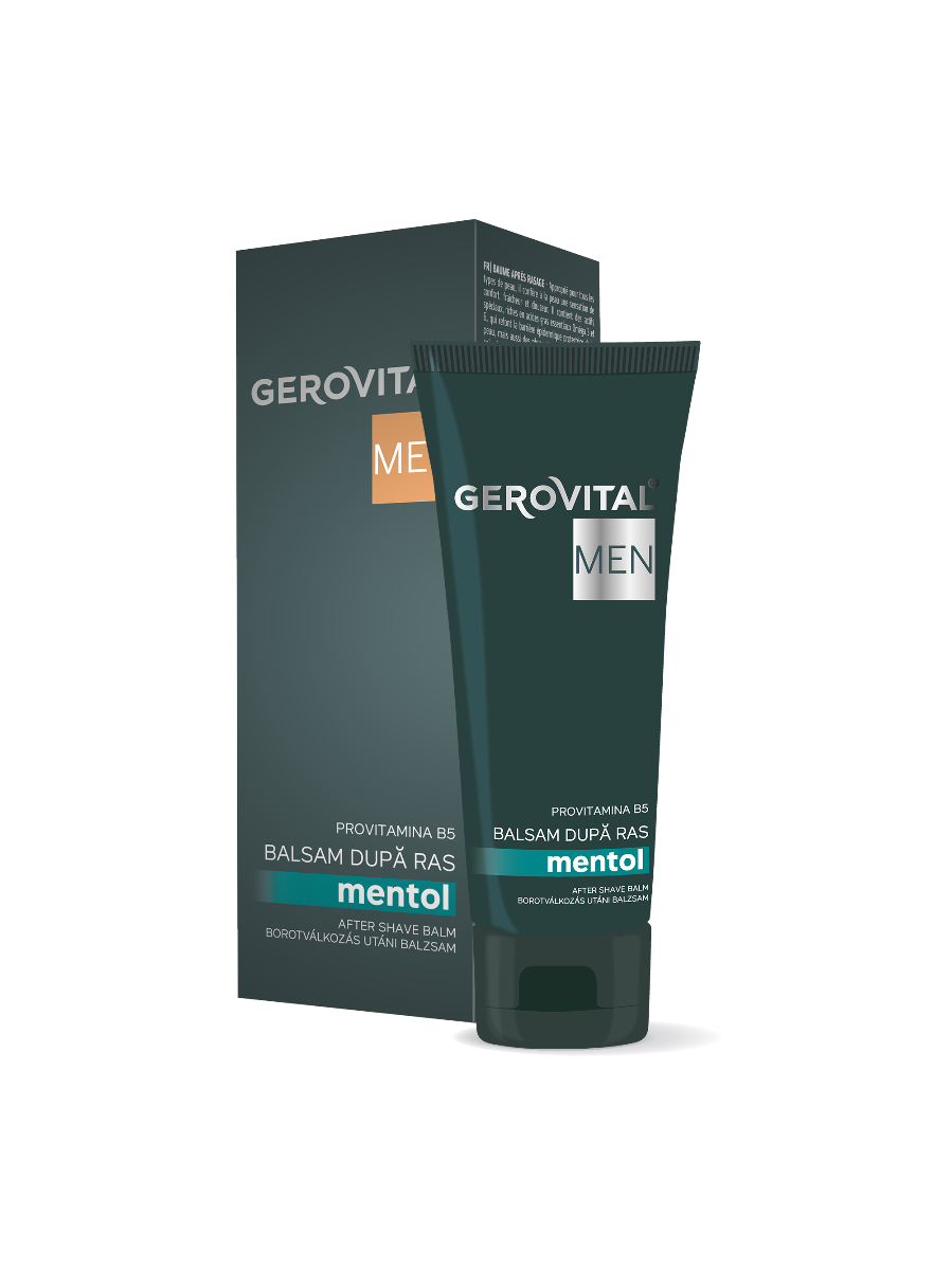 Gerovital Men Gift Set: Refreshing Care for Every Modern Man (Shower Gel, Shaving Foam, After-Shave Balm), 400/200/100 ml