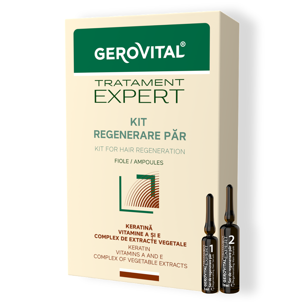 Hair Regeneration Kit Vials - Gerovital Tratament Expert -  20 vials