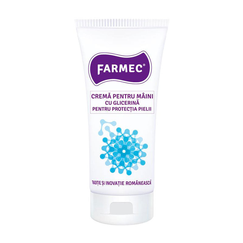 Hand Cream with Glycerin for skin protection - Farmec - 100 ml