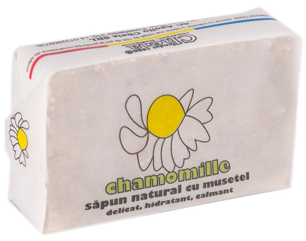 Săpun solid natural lucrat manual cu mușețel - CHEIA - 100 gr