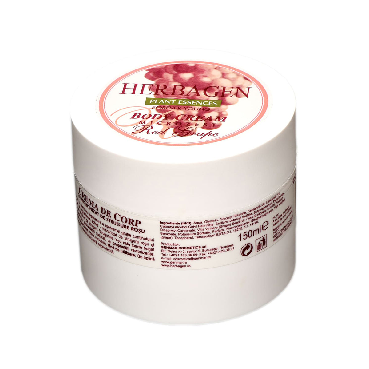 Herbagen Grape Microcapsule Body Cream, 150 ml