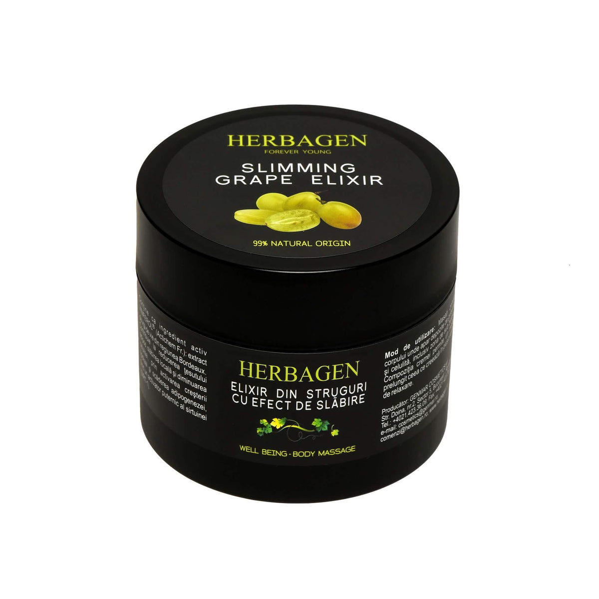 Herbagen Grape Elixir Smoothing Body Cream, 200 g
