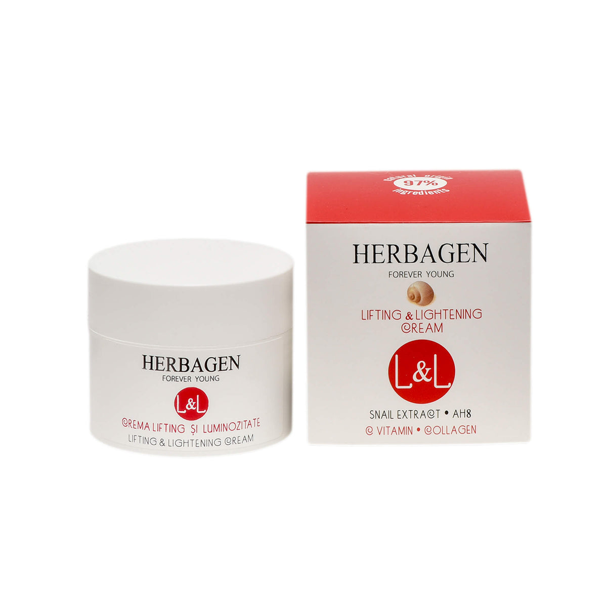 Herbagen Snail Extract Lifting Radiance Cream, 50 g