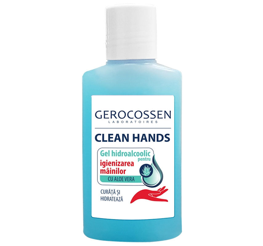 Gel hidroalcoolic pentru igiena mâinilor Mâini Curate cu Aloe Vera - Gerocossen - 100 ml