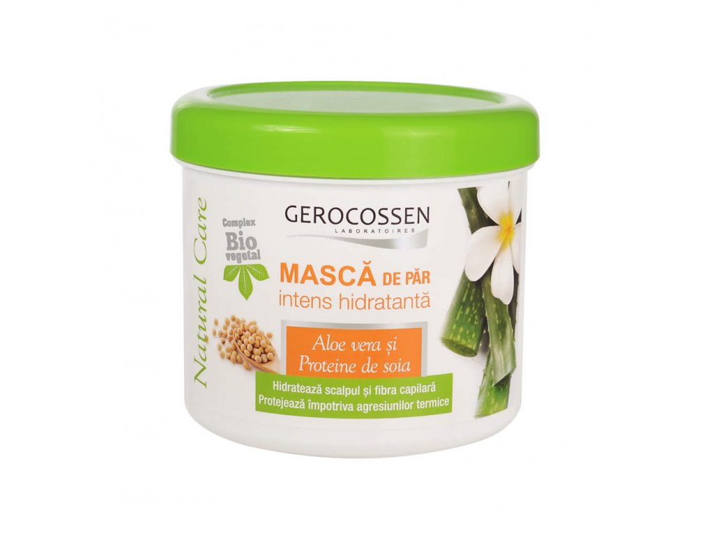 Intensely moisturizing hair mask with Aloe vera and Soy Protein, Natural Care - Gerocossen - 450 ml