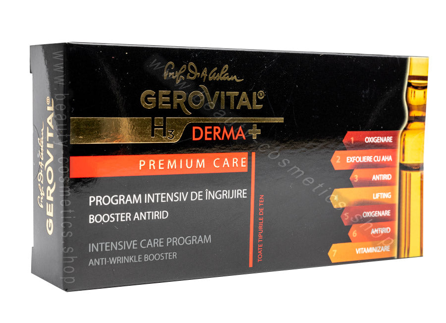 Intensive care program - Gerovital H3 Derma+ Premium Care - 7 vials x 2 ml
