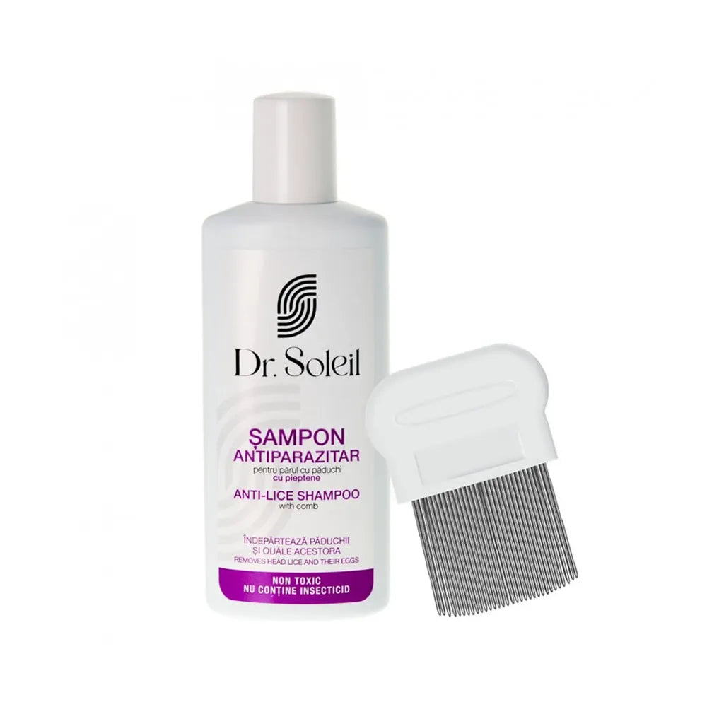 Șampon anti-păduchi cu pieptene – Dr. Soleil, 200 ml