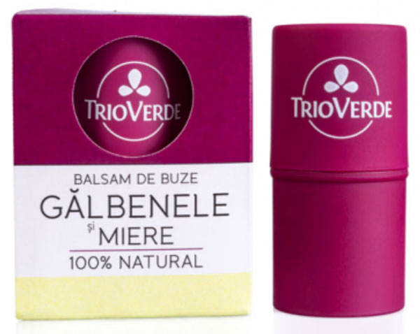 Lip Balm with Calendula & Honey - 100% Natural - Trio Verde - 5g