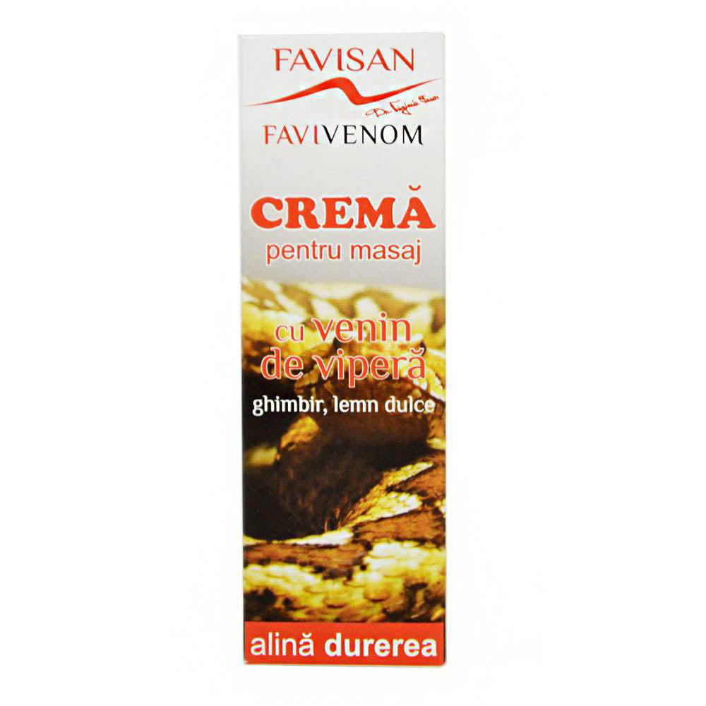 Massage cream with viper venom, Favivenom, Favisan, 50 ml
