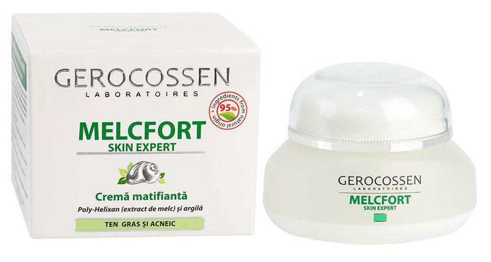 Matifying Cream for Oily & Acne skin with Snail extract & Clay - Melcfort Skin Expert - Gerocossen - 35 ml