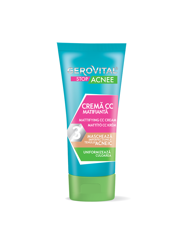 Mattifying CC Cream - Gerovital Stop Acne - 30 ml