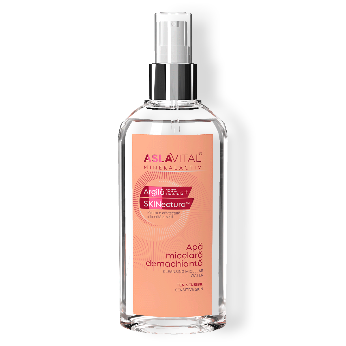 Apă Micelară cu Argilă - Aslavital Mineralactiv - 150 ml