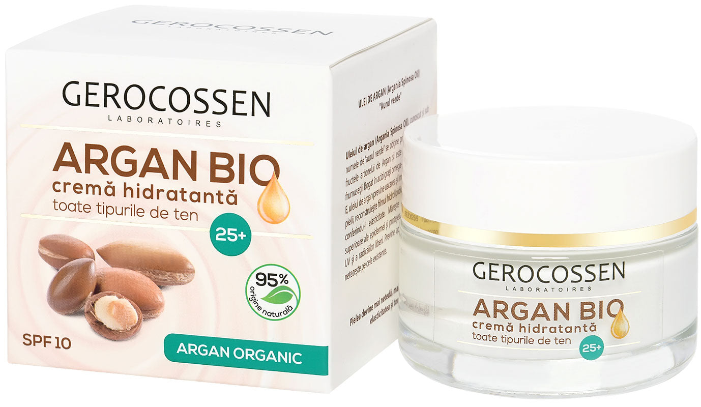 Moisturizing cream 25+ Regenerating effect with SPF 10 - Argan Bio - Gerocossen - 50 ml