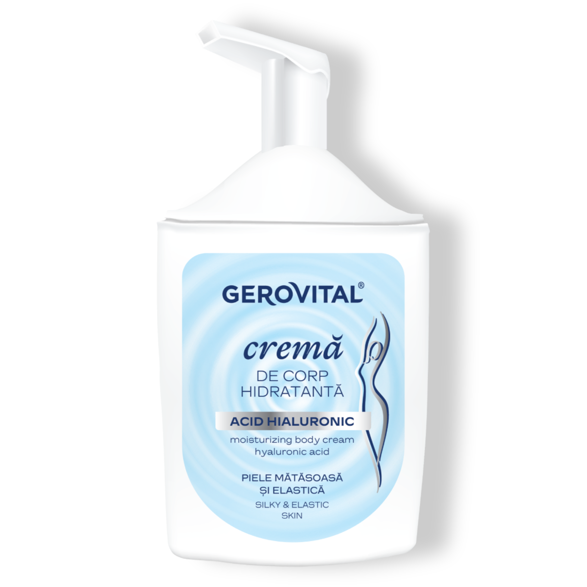 Moisturizing Body Cream with Hyaluronic Acid for silky & elastic skin, Gerovital, 300ml
