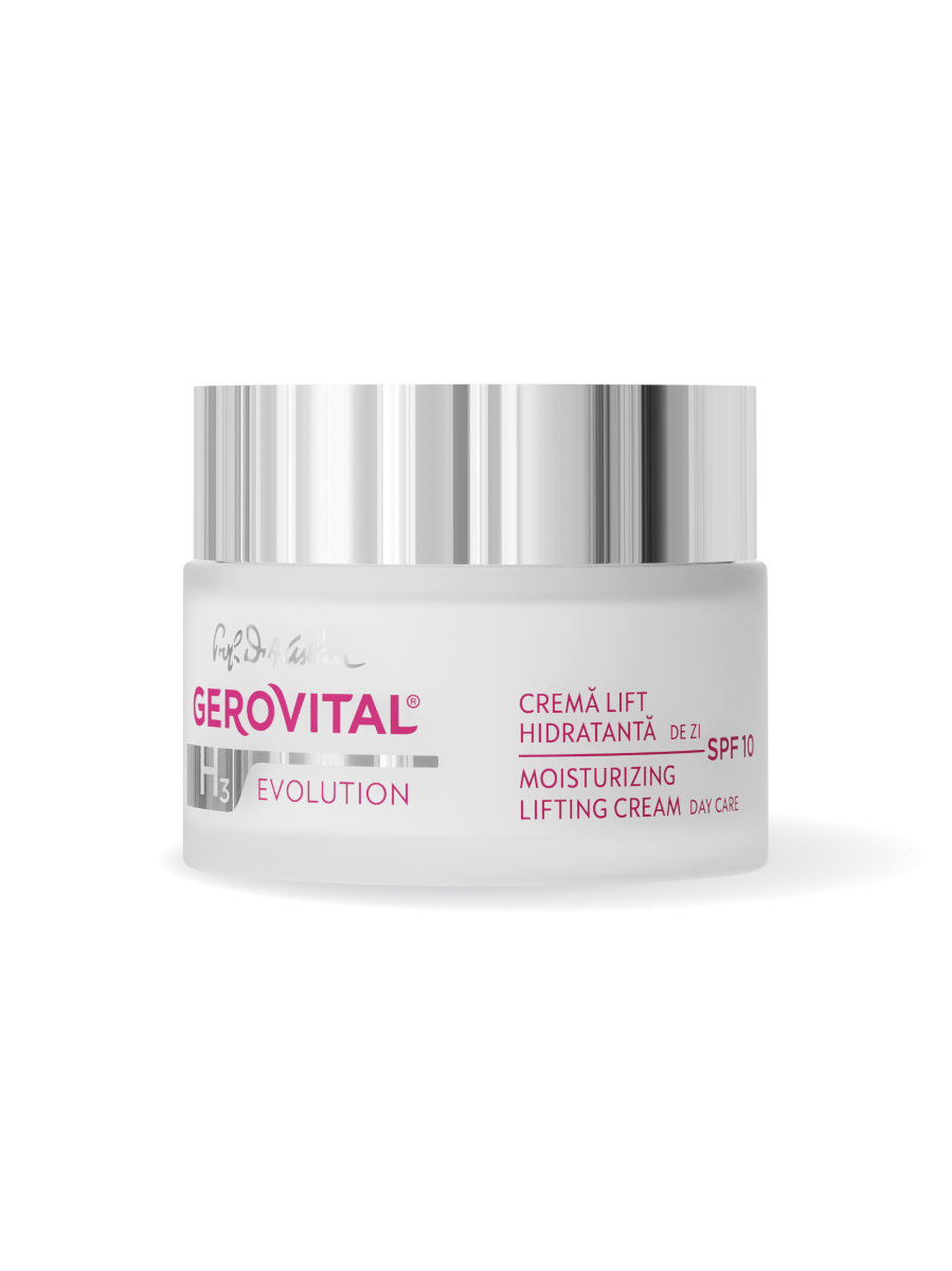 Cremă hidratantă lifting - Îngrijire de zi SPF 10 - Gerovital H3 Evolution - 50 ml