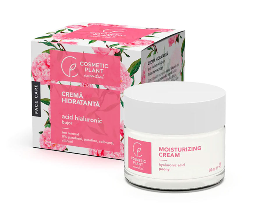 Moisturizing cream with hyaluronic acid & peony, Cosmetic Plant, 50ml