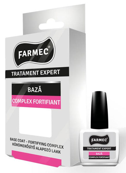 Nail care treatment, base coat - fortifying complex - Farmec - 11 ml