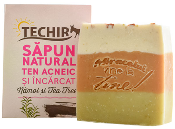 Natural Facial Soap for Acneic Skin - Techir - 125 g