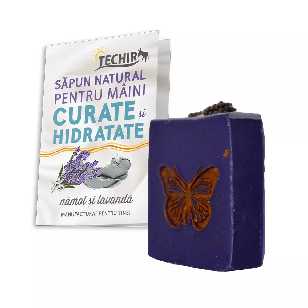 Natural Soap for Clean and Hydrated Hands with Mud and Lavender