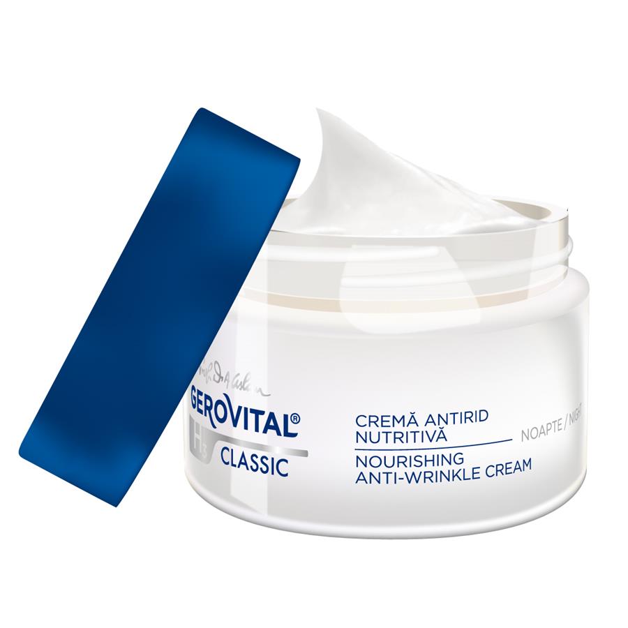 Cremă antirid nutritivă - Îngrijire de noapte - Gerovital H3 Classic - 50 ml