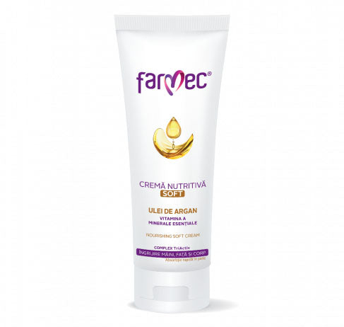 Nourishing soft cream with Argan for face and body - Farmec - 150 ml
